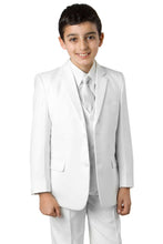 Load image into Gallery viewer, LA Merchandise LAB347SAB 5 Piece Boys White Christening Suit - 07-WHITE - Boys suits LA Merchandise