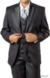Load image into Gallery viewer, LA Merchandise LAB366SA 5 pc Formal Boys Houndstooth Pattern Suit - GRAY - Boys suits LA Merchandise