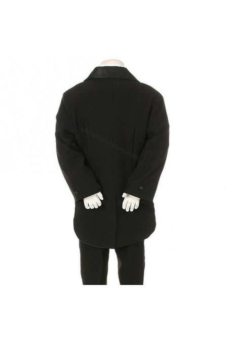 LA Merchandise LADTX100 5 pc Boys Tail Tuxedo With Jacquard Bowtie & Vest - - Boys suits LA Merchandise