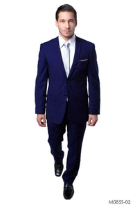 LA Merchandise LAM085SSA Ultra Slim Fit Blue Suit - NAVY - Mens Suits LA Merchandise