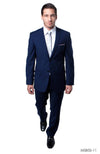 Load image into Gallery viewer, LA Merchandise LAM085SSA Ultra Slim Fit Blue Suit - NAVY BLUE - Mens Suits LA Merchandise