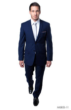 Load image into Gallery viewer, LA Merchandise LAM085SSA Ultra Slim Fit Blue Suit - NAVY BLUE - Mens Suits LA Merchandise