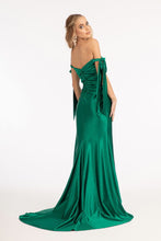 Load image into Gallery viewer, Off Shoulder Satin Mermaid Dress - LAS3059 - - Dresses LA Merchandise