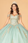 Load image into Gallery viewer, LA Merchandise LAS3100 Gold Embroidered Mesh Quinceanera Dress - - Dress LA Merchandise