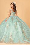 Load image into Gallery viewer, LA Merchandise LAS3100 Gold Embroidered Mesh Quinceanera Dress - - Dress LA Merchandise