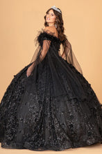 Load image into Gallery viewer, LA Merchandise LAS3101 Mesh Quinceanera Dress w/ Side Mesh Drape - - Dress LA Merchandise