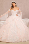 Load image into Gallery viewer, LA Merchandise LAS3109 Bell Sleeves Quince Dress - BLUSH - Dress LA Merchandise