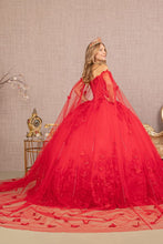 Load image into Gallery viewer, LA Merchandise LAS3110 3D Butterfly Applique Glitter Quinceanera Gown - - Dress LA Merchandise