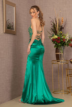 Load image into Gallery viewer, LA Merchandise LAS3125 Ruched Back Satin Mermaid Dress - - Dress LA Merchandise
