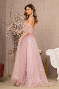 LA Merchandise LAS3126 A-line Embroidered Gown - - Dress LA Merchandise