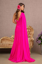 Load image into Gallery viewer, LA Merchandise LAS3136 Side Ruched One Shoulder Evening Gown - - Dress LA Merchandise