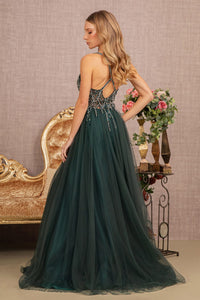 LA Merchandise LAS3137 A-line Embellished Formal Gown - - Dress LA Merchandise