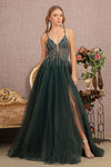 Load image into Gallery viewer, LA Merchandise LAS3137 A-line Embellished Formal Gown - GREEN - Dress LAS