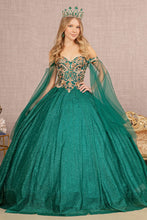 Load image into Gallery viewer, LA Merchandise LAS3139 Detachable Mesh Layers Quinceanera Dress - EMERALD GREEN - Dress LA Merchandise