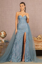 Load image into Gallery viewer, LA Merchandise LAS3156 Glitter Mermaid Dress w/ Detachable Mesh Train - - Dress LA Merchandise