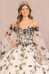 Load image into Gallery viewer, LA Merchandise LAS3167 3D Butterfly Applique Quinceanera Gown - - Dress LA Merchandise