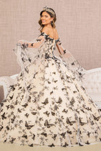 Load image into Gallery viewer, LA Merchandise LAS3167 3D Butterfly Applique Quinceanera Gown - - Dress LA Merchandise