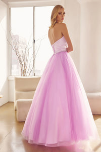 LA Merchandise LAT265 Strapless A-line Pageant Formal Prom Ball Gown - - LA Merchandise