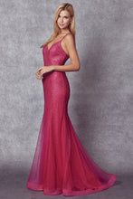 Load image into Gallery viewer, LA Merchandise LAT271 Shiny Prom Mermaid Formal Special Occasion Gown - - LA Merchandise