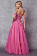 Load image into Gallery viewer, LA Merchandise LAT280 Off Shoulder Pageant Long Formal Evening Gown - - LA Merchandise