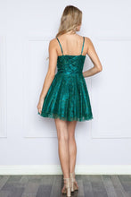 Load image into Gallery viewer, LA Merchandise LAY9192 Floral A-line Short Glitter Homecoming Dress - - LA Merchandise
