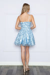 Load image into Gallery viewer, LA Merchandise LAY9194 Adjustable Straps Glitter V-Neck Homecoming Dress - - LA Merchandise