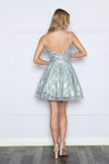 Load image into Gallery viewer, LA Merchandise LAY9196 Spaghetti Straps Glitter Mini Prom Dress - - LA Merchandise