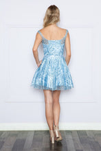 Load image into Gallery viewer, LA Merchandise LAY9204 Homecoming Glitter Mini Dress - - LA Merchandise