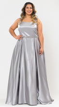 Load image into Gallery viewer, La Merchandise LAYW1010 - Plus Size Sleeveless Formal Dress - SILVER - LA Merchandise