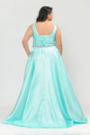 Load image into Gallery viewer, La Merchandise LAYW1108 Simple Plus Size Corset Bridesmaids Dresses - - LAY