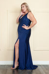 Load image into Gallery viewer, La Merchandise LAYW1116 Plus Size Stretchy Prom Corset Evening Gown - - LAY