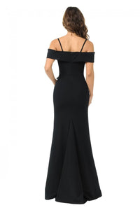 La Merchandise LN5206 Classy Red Carpet Off Shoulder Bridesmaids Dress - - LA Merchandise