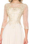 Load image into Gallery viewer, La Merchandise LN8171 Classy Embroidered Modest Long Sleeve MOB Gown - - LA Merchandise