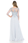 Load image into Gallery viewer, La Merchandise LN8171 Classy Embroidered Modest Long Sleeve MOB Gown - - LA Merchandise