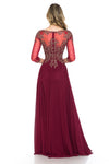 Load image into Gallery viewer, La Merchandise LN8171 Classy Embroidered Modest Long Sleeve MOB Gown - - LA Merchandise