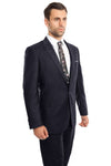 Load image into Gallery viewer, Men&#39;s Two Piece Ultra Slim Fit Solid Suit - LAM211SA - Navy 02 - Mens Suits LA Merchandise