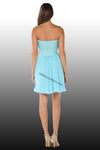 Load image into Gallery viewer, La Merchandise LAY7716 Strapless Short Chiffon Bridesmaids Dress - - LA Merchandise