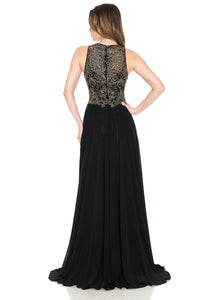 La Merchandise Sleeveless Embroidered Evening MOB Dress - LN8169 - - LA Merchandise