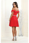 Load image into Gallery viewer, LA1916 Short A-Line Cold Shoulder Homecoming Dress - - LA Merchandise