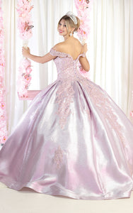 Sleeveless Pleated Quinceañera Ball Gown - LA156 - - LA Merchandise