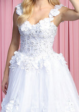Load image into Gallery viewer, Sleeveless Floral Bridal Gown - LA157B