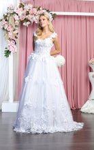 Load image into Gallery viewer, Sleeveless Floral Bridal Gown - LA157B