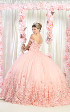 Load image into Gallery viewer, Off Shoulder Floral Applique Ball Gown - LA158