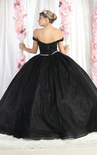 Load image into Gallery viewer, La Merchandise LA176 Glitter Off the Shoulder Quinceanera Ball Gown - - LA Merchandise