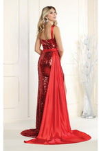 Load image into Gallery viewer, La Merchandise LA7964 Sleeveless Sequined Long Prom Gown - - Dress LA Merchandise