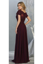 Load image into Gallery viewer, La Merchandise LA1763 Classic Short Sleeve Mother Of Bride Formal Gown - - LA Merchandise