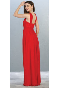 La Merchandise LA1769 Simple Chiffon Long Bridesmaids Evening Gowns - - Dresses LA Merchandise