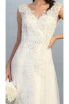 Load image into Gallery viewer, La Merchandise LA1799B Long Sleeveless Formal A-line Mesh Bridal Gown - - LA Merchandise