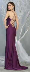 Load image into Gallery viewer, La Merchandise LA1820 Long Simple Sexy Open Back Stretchy Prom Dress - - LA Merchandise