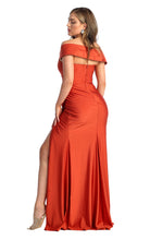 Load image into Gallery viewer, La Merchandise LA1825 Stretchy Off The Shoulder Long Prom Dress - - LA Merchandise